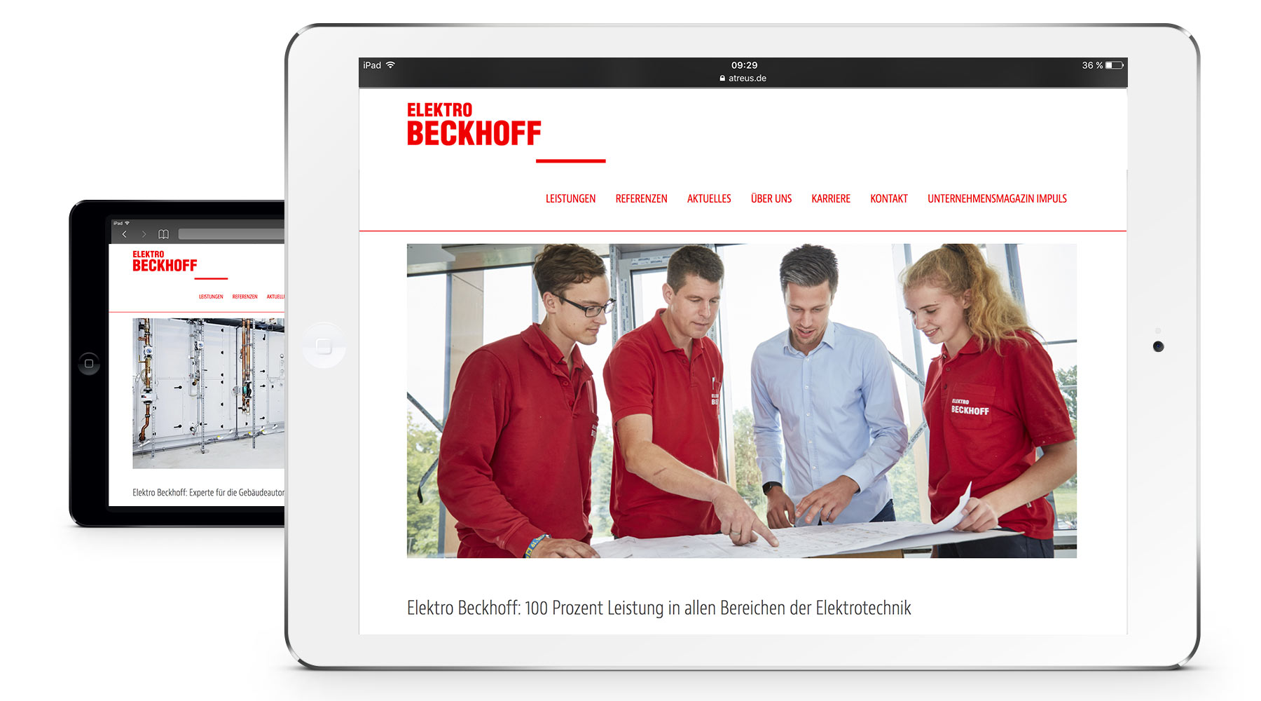 ELEKTRO BECKHOFF – Website optimiert auch für Smartphones und Tablets