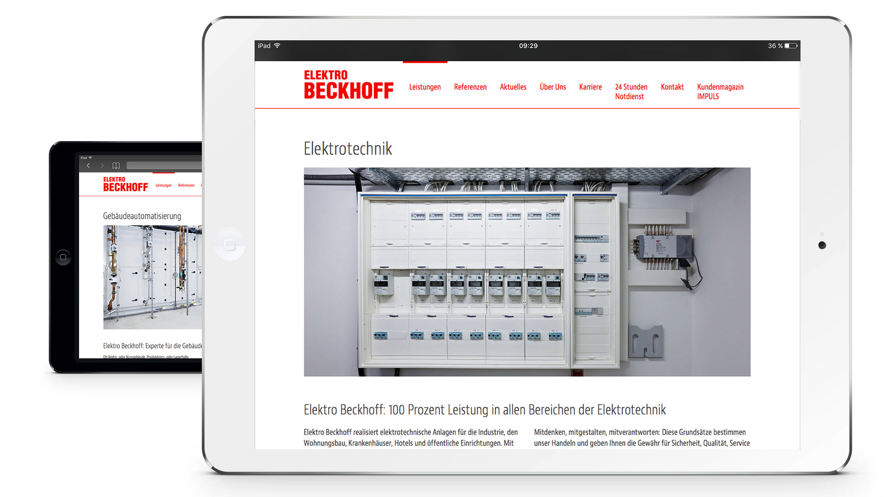 ELEKTRO BECKHOFF – Website optimiert auch für Smartphones und Tablets